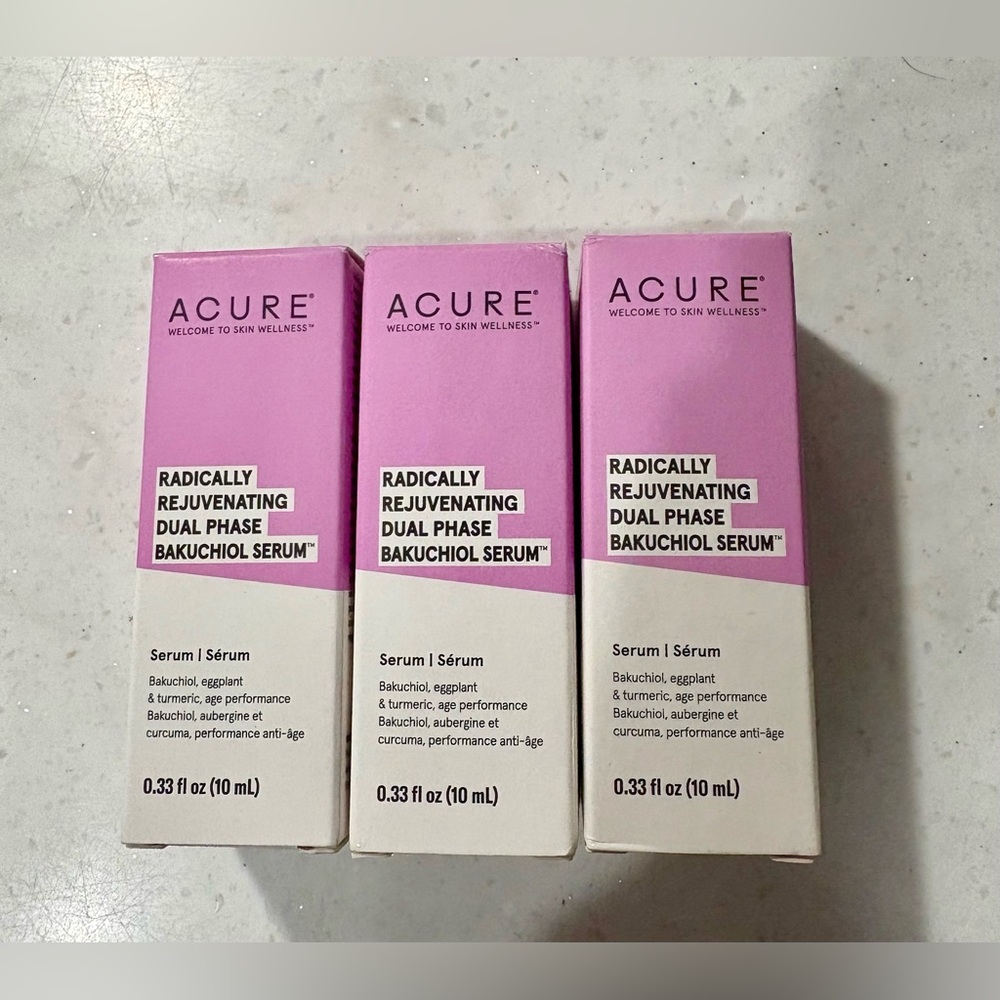 Acure Radically Rejuvenating Dual Phase Bakuchiol Serum - Yellow 0.33 Fl oz